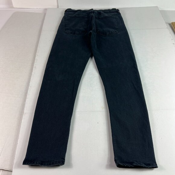 AGOLDE Jean Women's 27x26* Toni Mid Rise Straight Crop Black Faded Denim Tag 26 - Picture 8 of 16